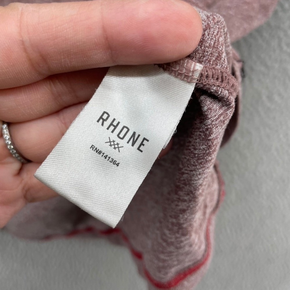 Rhone Reign T-Shirt Mens Large Mauve‎ Heathered Short Sleeve RGN-172 - Picture 6 of 10